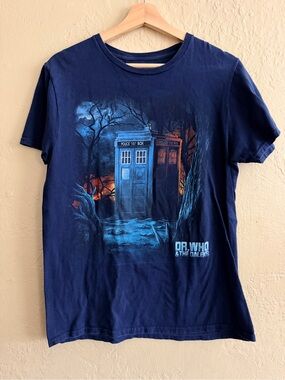 Dr. Who Graphic Short-Sleeve Tee in Navy